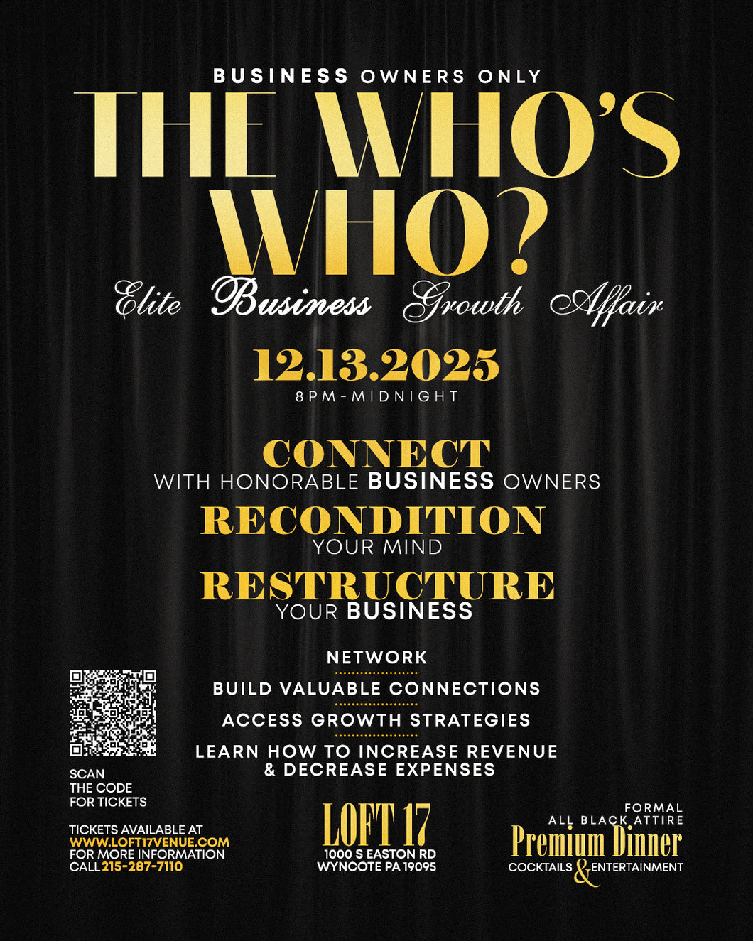 The WHO’S WHO Business Growth Affair